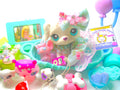 Littlest Pet Shop baby Kitten #2414 with accessories